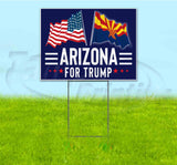 Arizona For Trump Flag Yard Sign