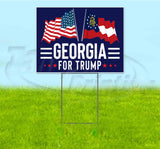 Georgia For Trump Flag Yard Sign