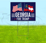 Georgia For Trump Flag Yard Sign