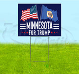 Minnesota For Trump Flag Yard Sign