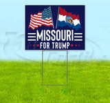 Missouri For Trump Flag Yard Sign