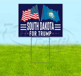 South Dakota For Trump Flag Yard Sign