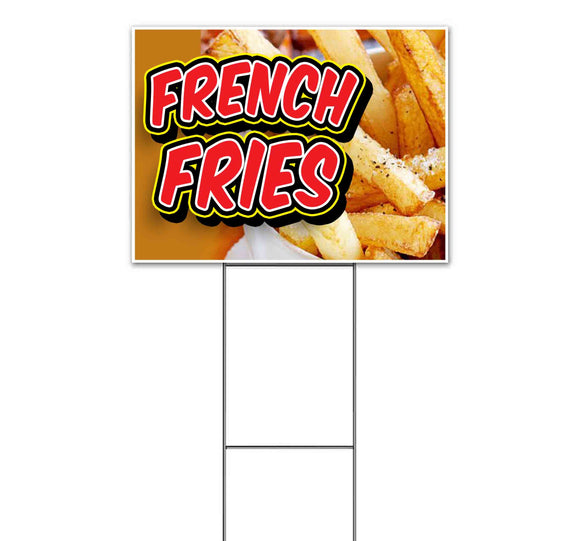 French Fries Yard Sign