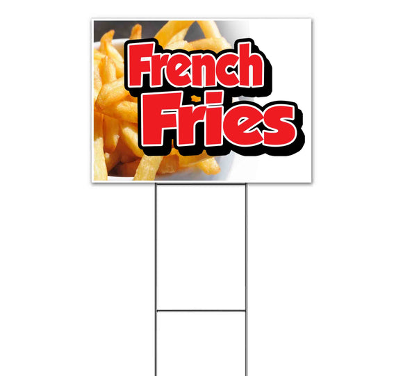 French Fries Yard Sign