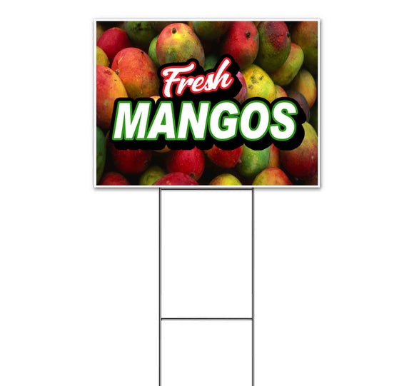 Fresh Mangos Yard Sign