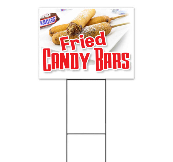 Fried Candy Bars Yard Sign
