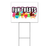 Fun Treats Yard Sign