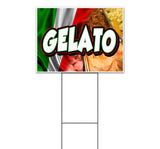 Gelato Yard Sign