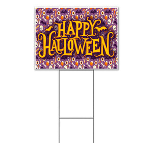 Happy Halloween Yard Sign