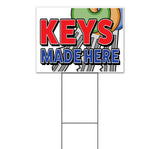 Keys Made Here Yard Sign