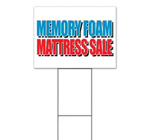 Memory Foam Mattress Special Yard Sign