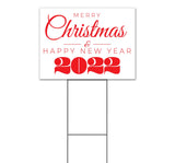 Merry Christmas 2022 Yard Sign