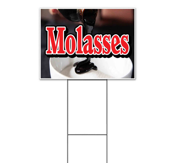 Molasses Yard Sign