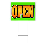 Open Yard Sign