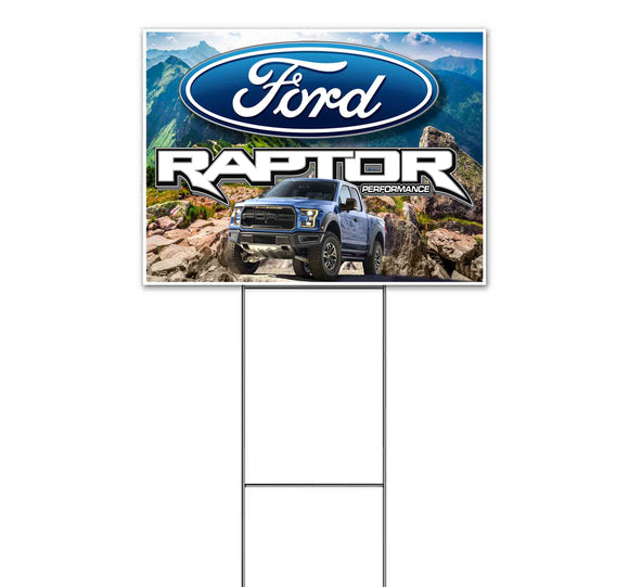 Raptor Truck Yard Sign