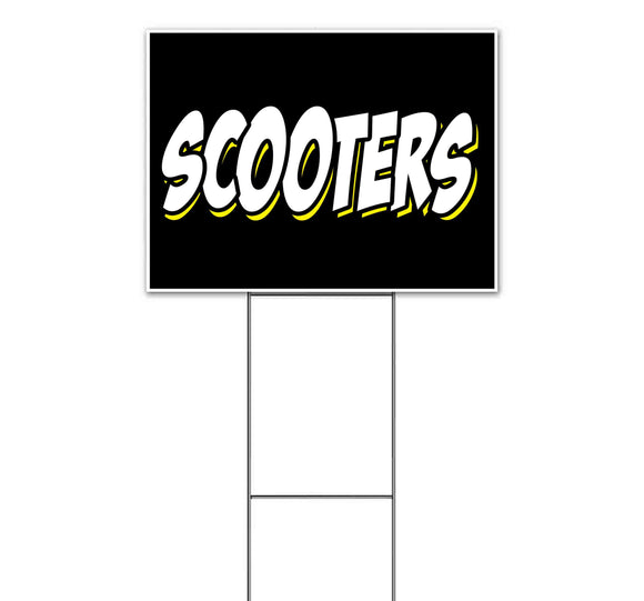 Scooters Yard Sign