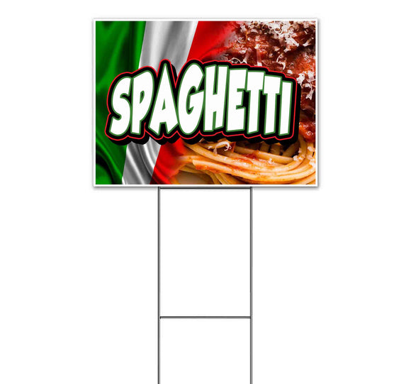 Spaghetti Yard Sign