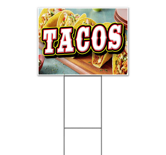 Tacos Yard Sign