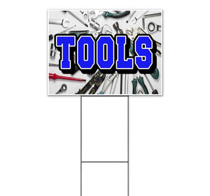 Tools Yard Sign