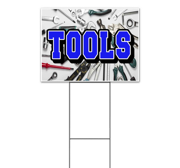 Tools Yard Sign