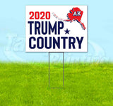 Alaska For Trump Flag Yard Sign