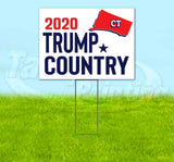Connecticut For Trump Flag Yard Sign