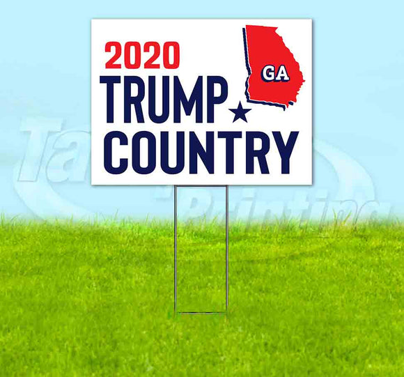 Georgia For Trump Flag Yard Sign