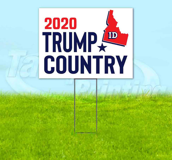 Idaho For Trump Flag Yard Sign