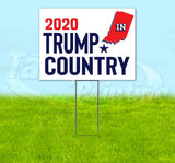 Indiana For Trump Flag Yard Sign