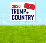 Kansas For Trump Flag Yard Sign