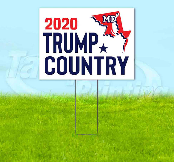 Maryland For Trump Flag Yard Sign