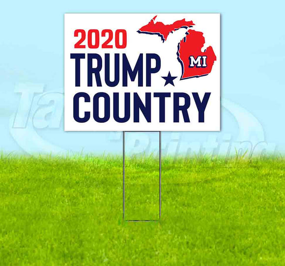Michigan For Trump Flag Yard Sign