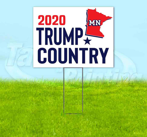 Minnesota For Trump Flag Yard Sign