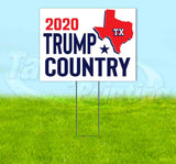 Texas For Trump Flag Yard Sign