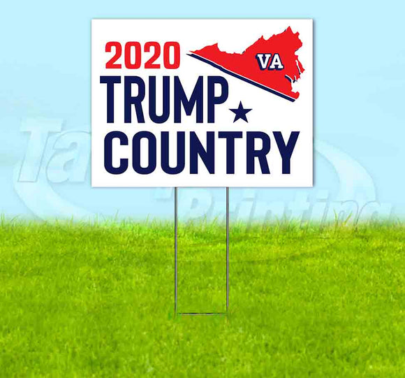 Virginia For Trump Flag Yard Sign
