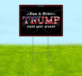 Trump Law And Order Yard Sign