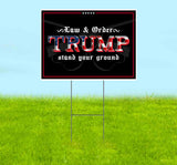 Trump Law And Order Yard Sign