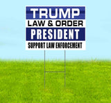 Trump Law And Order Yard Sign