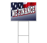 We Finance Yard Sign