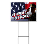 We Support Our Troops Yard Sign