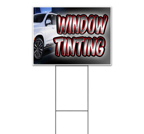Window Tinting Yard Sign