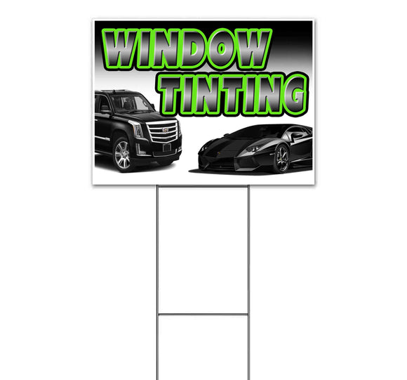 Window Tinting Yard Sign