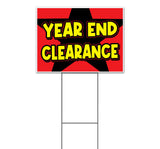 Year End Clearance Yard Sign
