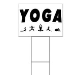 Yoga Yard Sign
