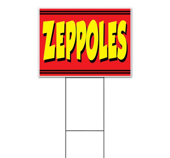 Zeppoles Yard Sign