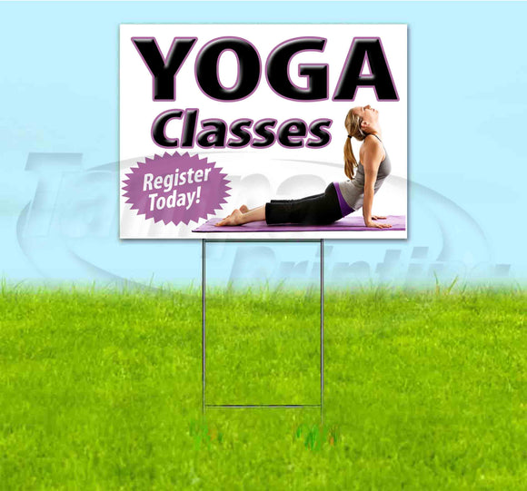 Yoga Classes Yard Sign
