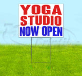 Yoga Studio Now Open Yard Sign