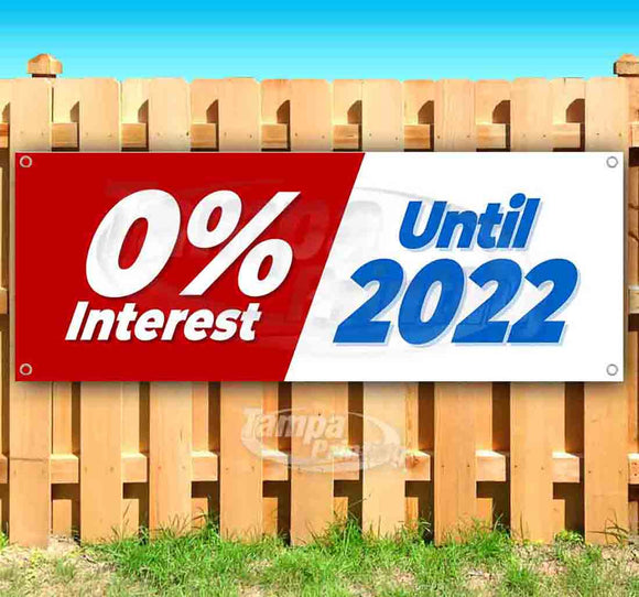 0% Interest Until 2022 Banner