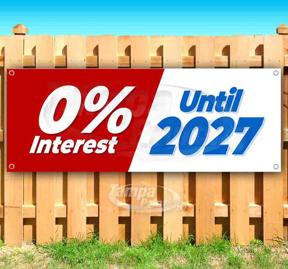 0% Interest Until 2027 Banner