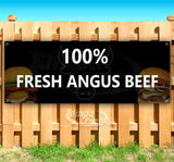 100% Fresh Angus Beef Banner